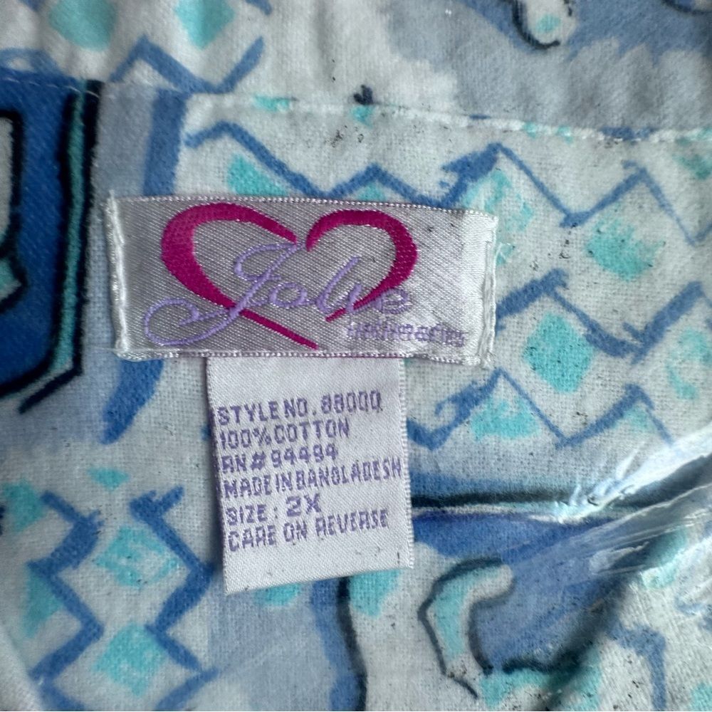 Jolie Pajama Set Top Bottom 100% Cotton Flannel SZ 2X - Picture 6 of 11